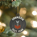 Personalized Navy Petty Officer First Class Ornament, Petty Officer First Class Ornament, NAVY Promotion, PO1 Ornament, Navy Rank Ornament