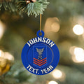 Personalized Coast Guard Petty Officer First Class Ornament, Petty Officer First Class Ornament, USCG Promotion, Coast Guard PO1 Ornament