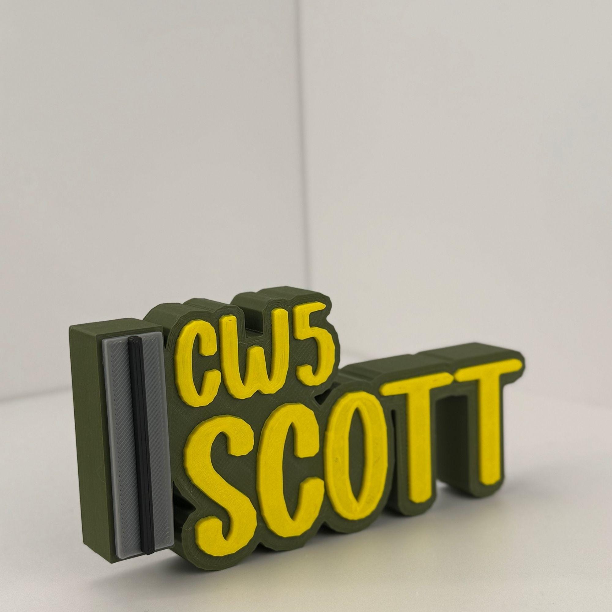 Personalized Army Chief Warrant Officer 5 Desk Name Plate