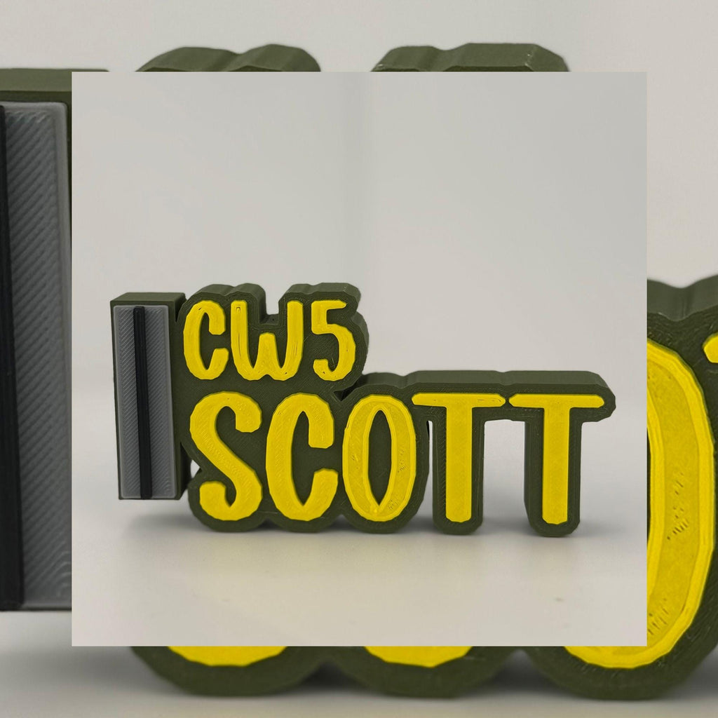Personalized Army Chief Warrant Officer 5 Desk Name Plate