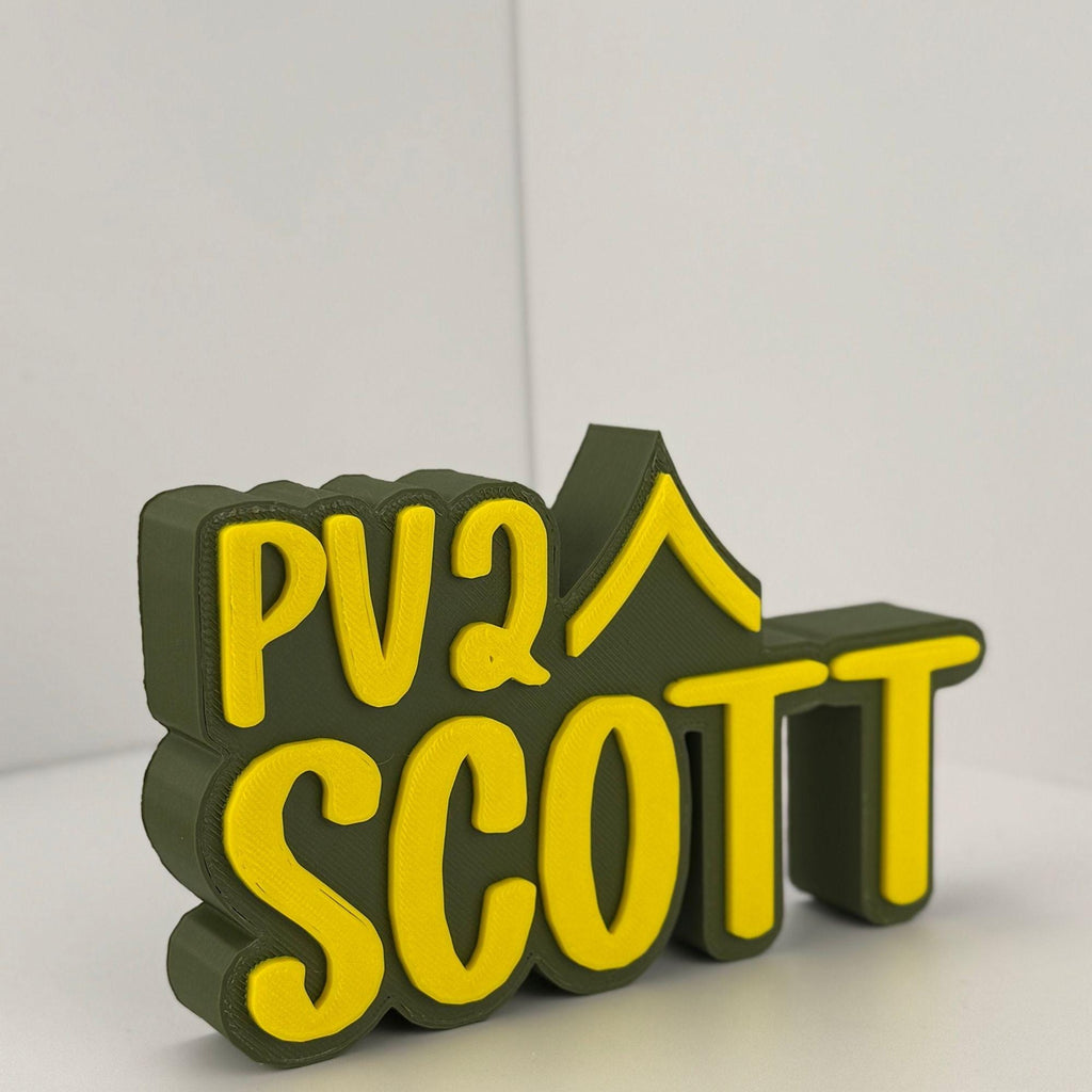 Personalized Army Private Desk Name Plate
