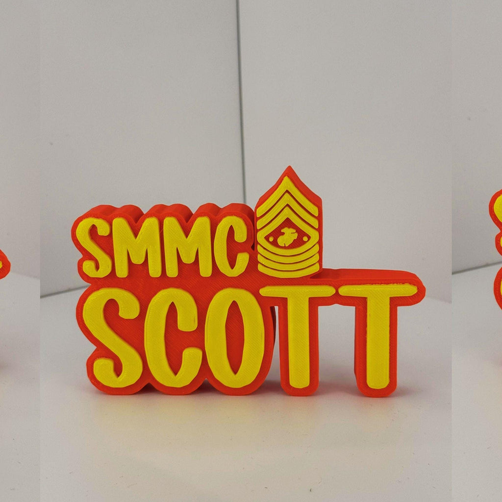 Personalized Marines Sergeant Major of the Marine Corps Desk Name Plate