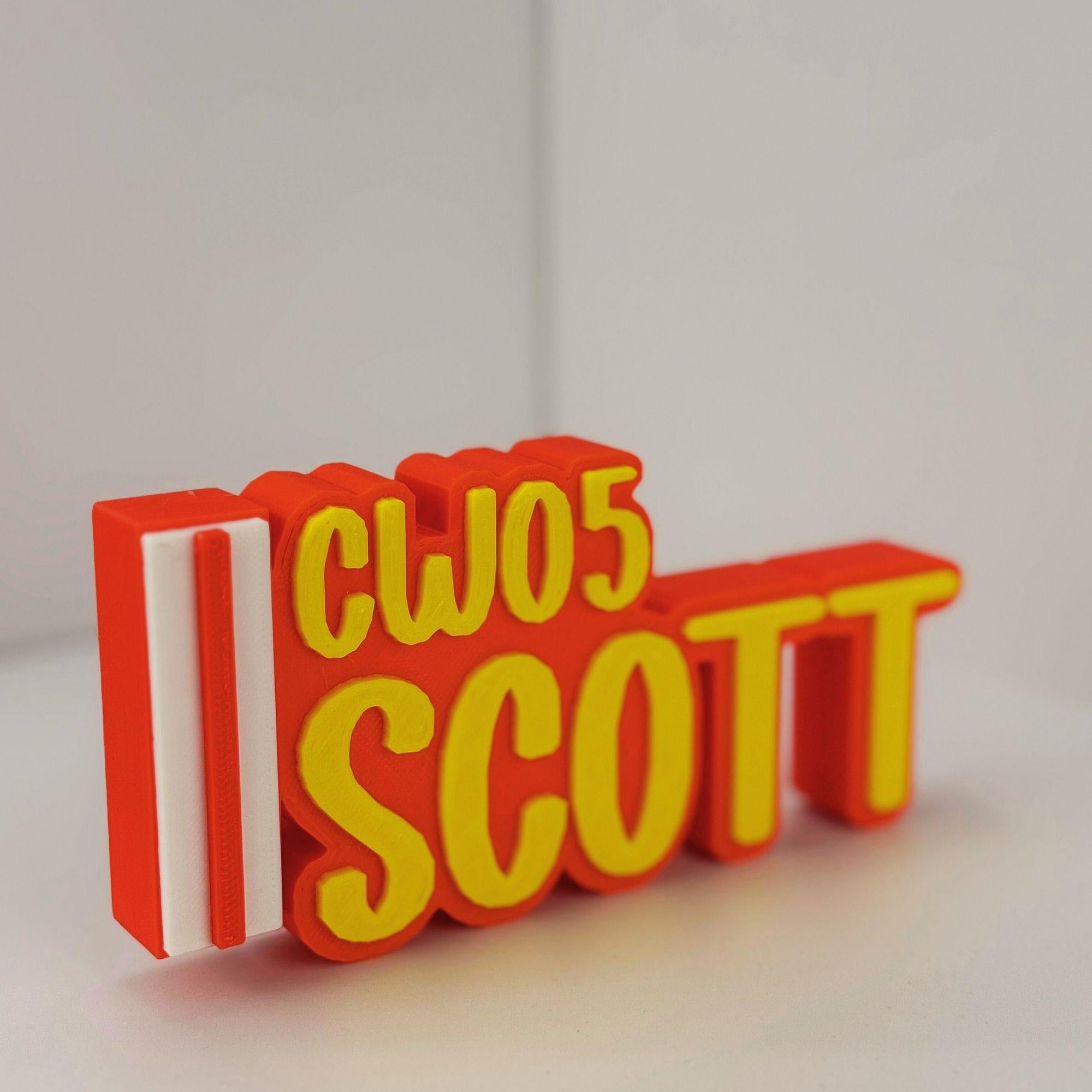 Personalized Marines Chief Warrant Officer 5 Desk Name Plate