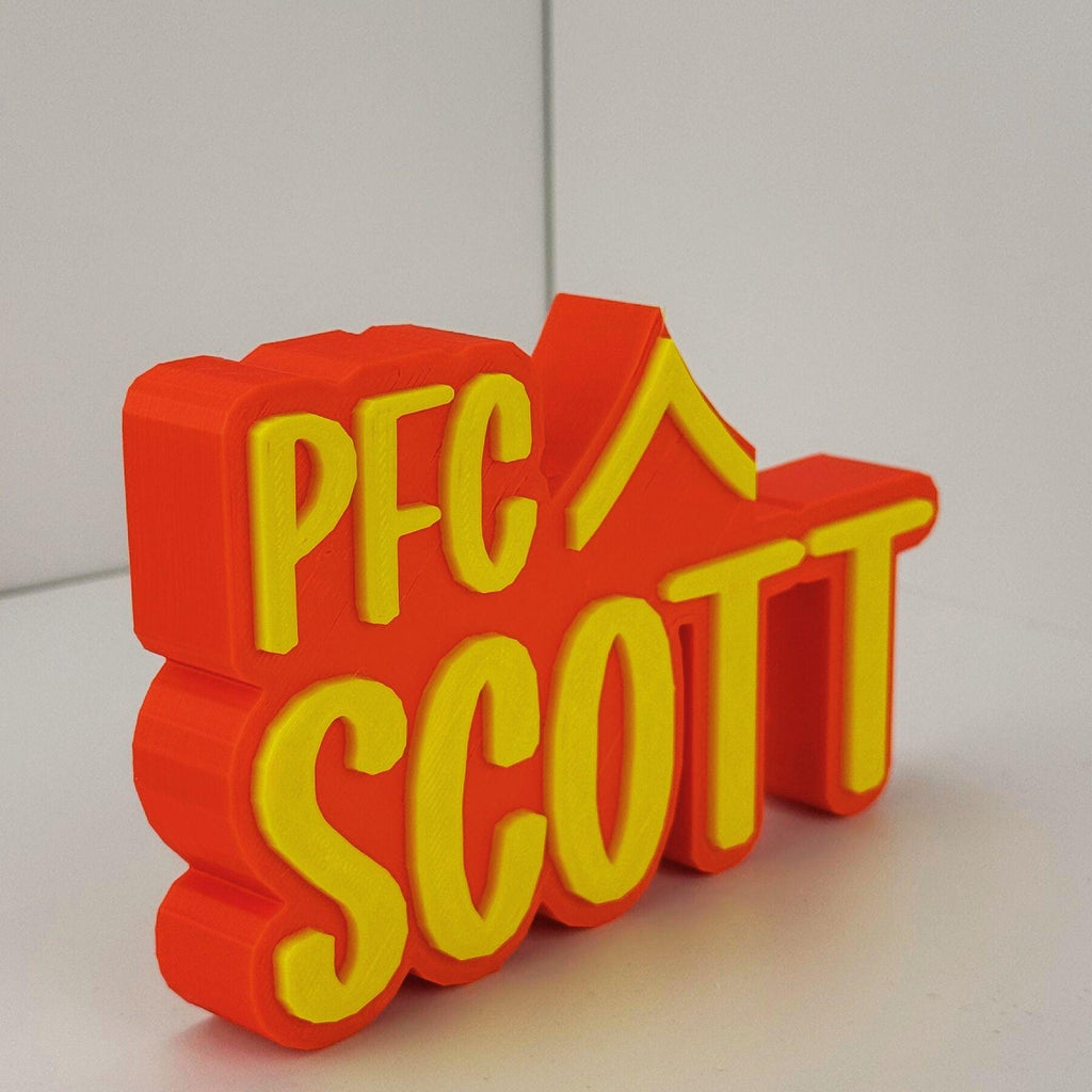 Personalized Marines Private First Class Desk Name Plate