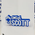 Personalized Air Force Chief Master Sergeant Desk Name Plate