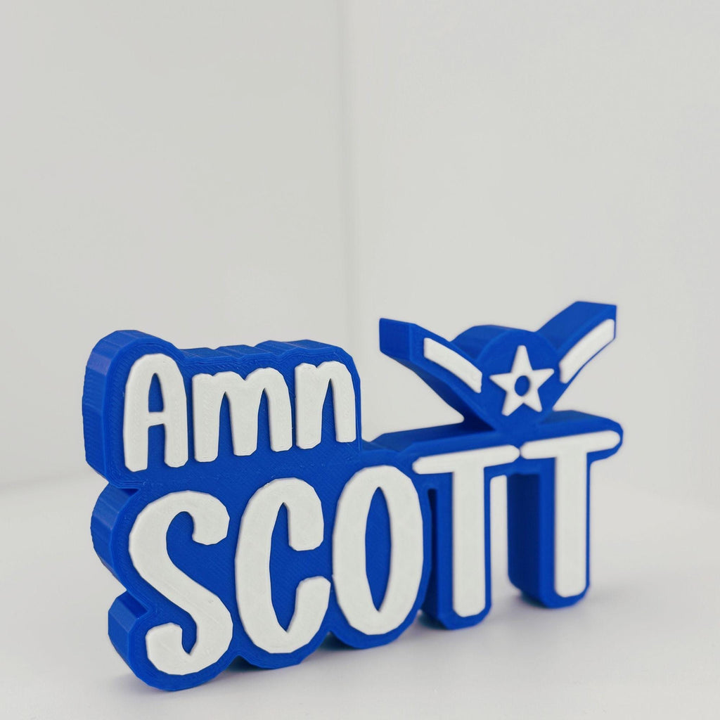 Personalized Air Force Airman Desk Name Plate