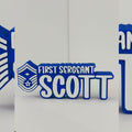 Personalized Air Force First Sergeant Desk Name Plate