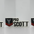 Personalized Navy Petty Officer Second Class Desk Name Plate