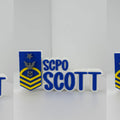 Personalized Coast Guard Senior Chief Petty Officer Desk Name Plate