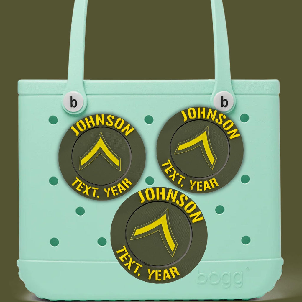 Personalized Army Private Bogg Bag Tag