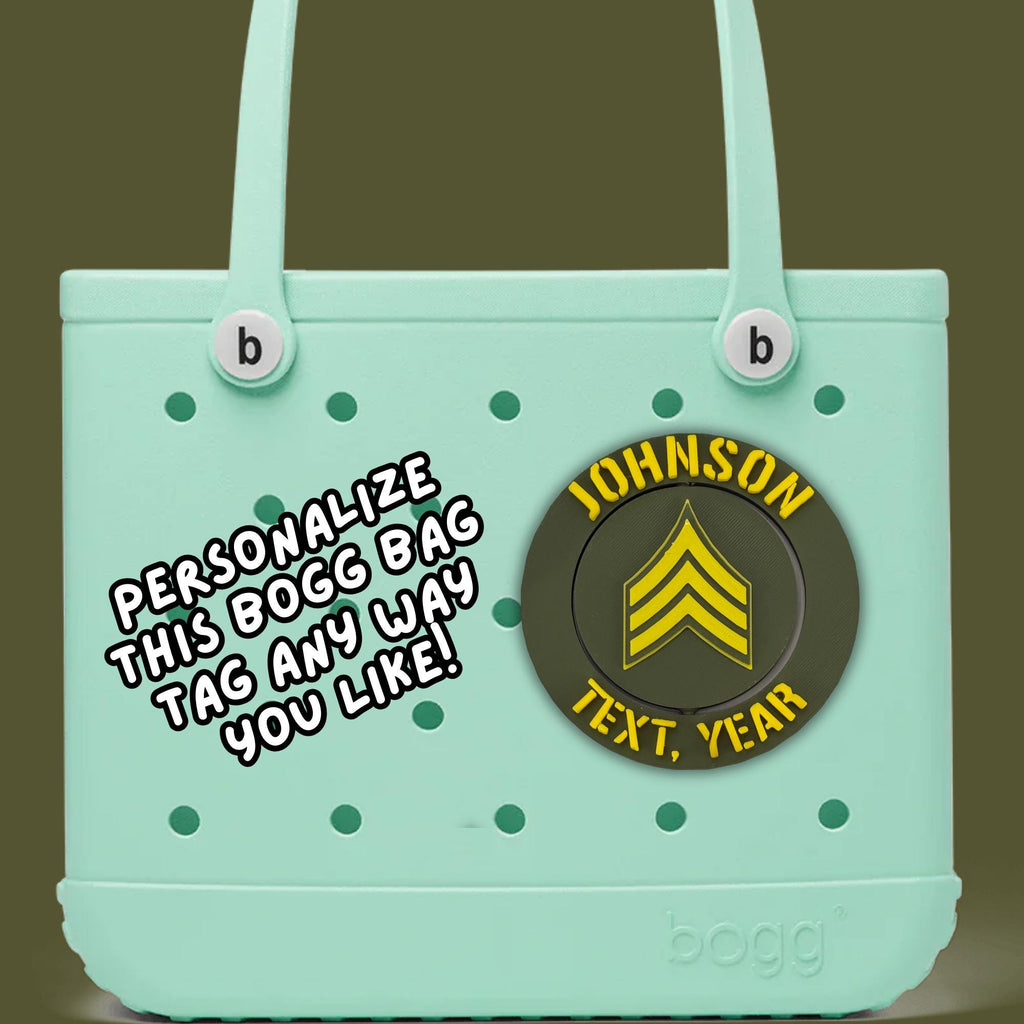 Personalized Army Sergeant Bogg Bag Tag
