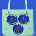 Personalized Coast Guard Petty Officer Second Class Bogg Bag Tag