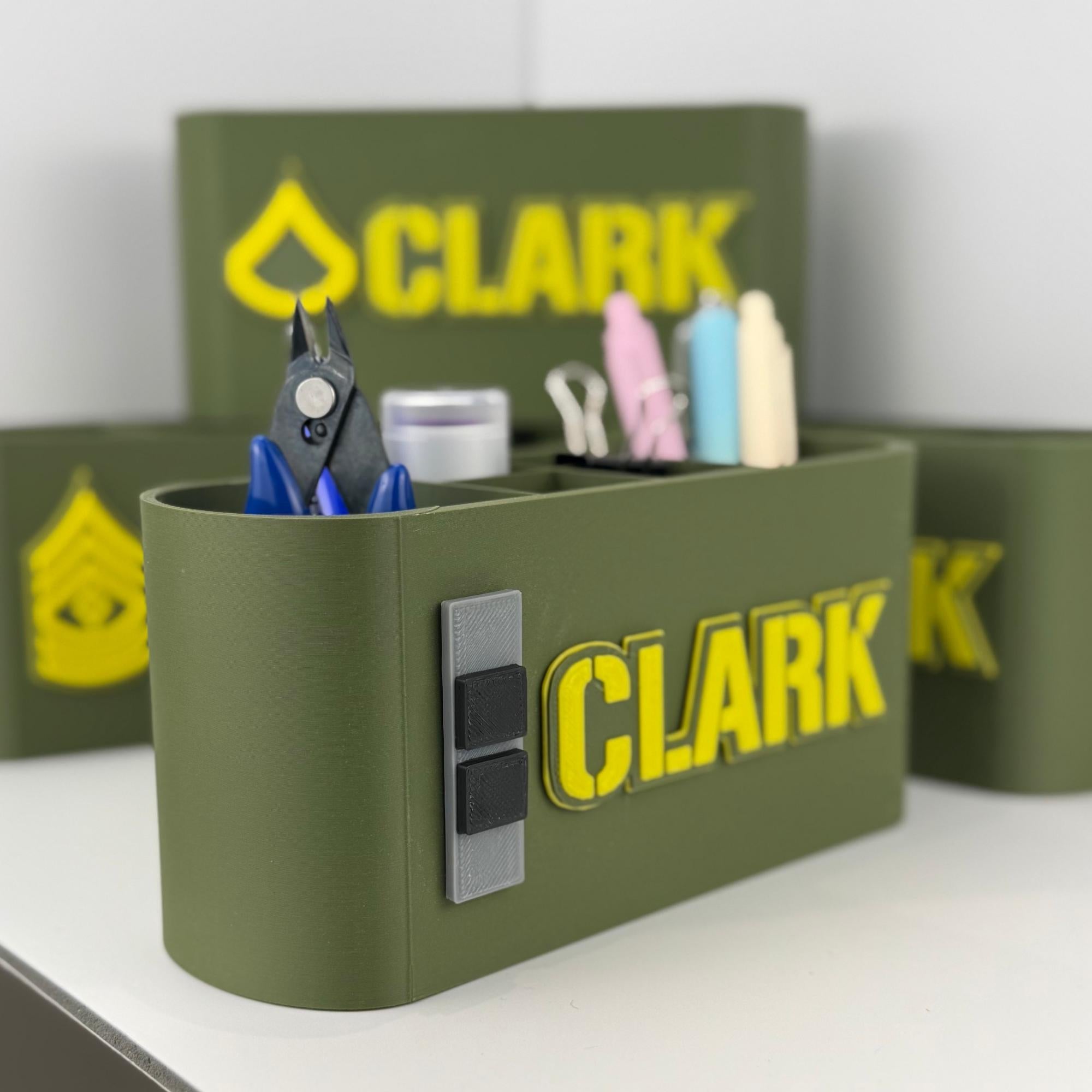 Personalized Army Chief Warrant Officer 2 Desk Organizer