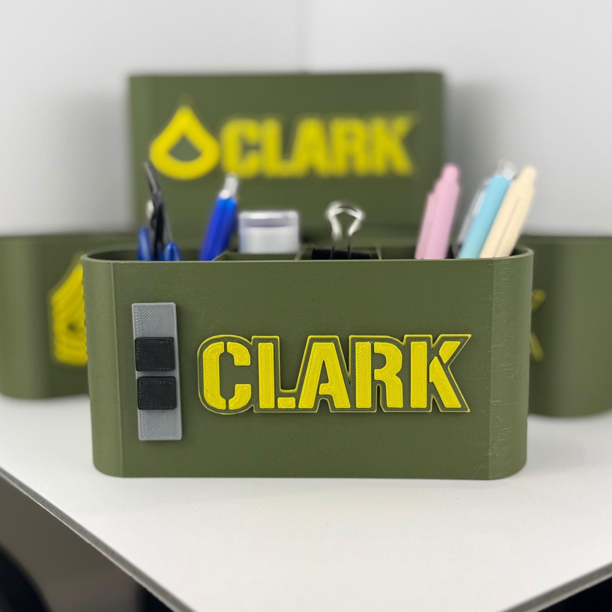 Personalized Army Chief Warrant Officer 2 Desk Organizer