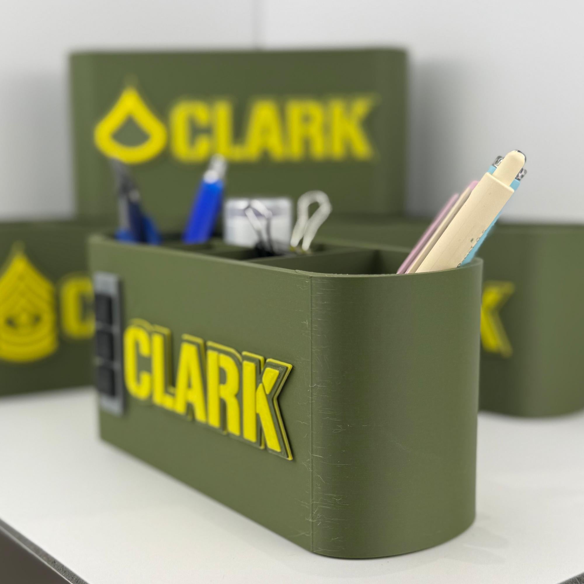 Personalized Army Chief Warrant Officer 3 Desk Organizer