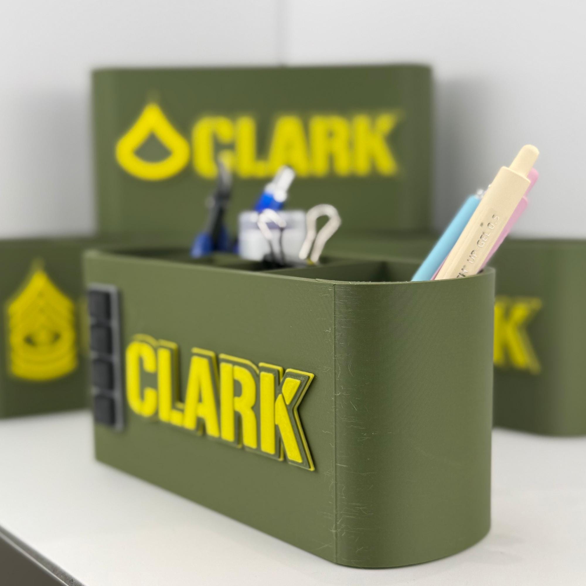 Personalized Army Chief Warrant Officer 4 Desk Organizer