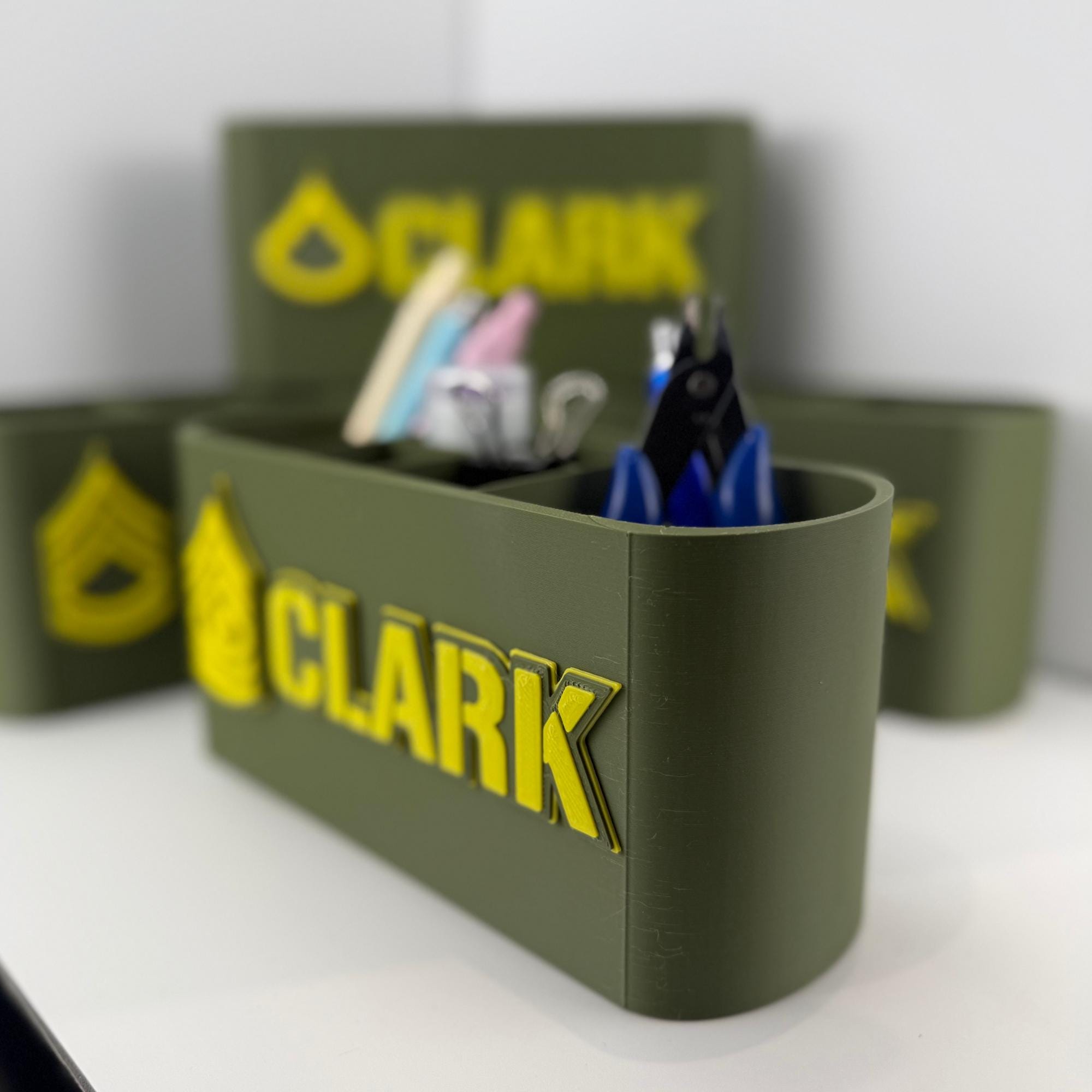 Personalized Army Command Sergeant Major Desk Organizer
