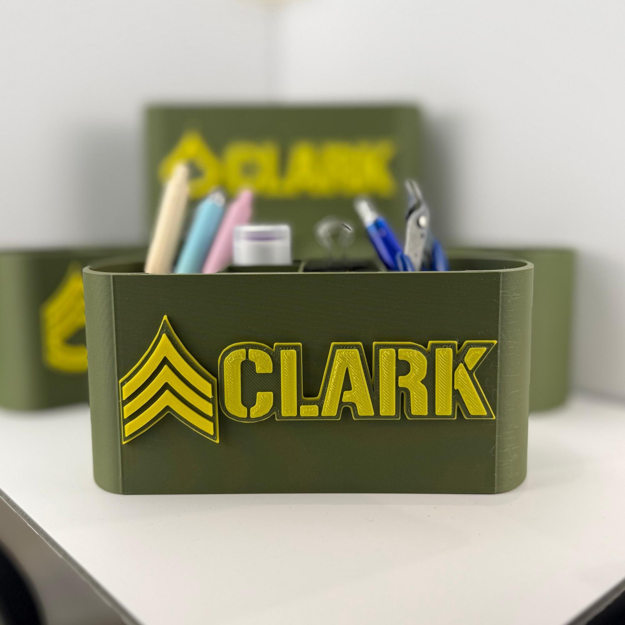 Personalized Army Sergeant Desk Organizer