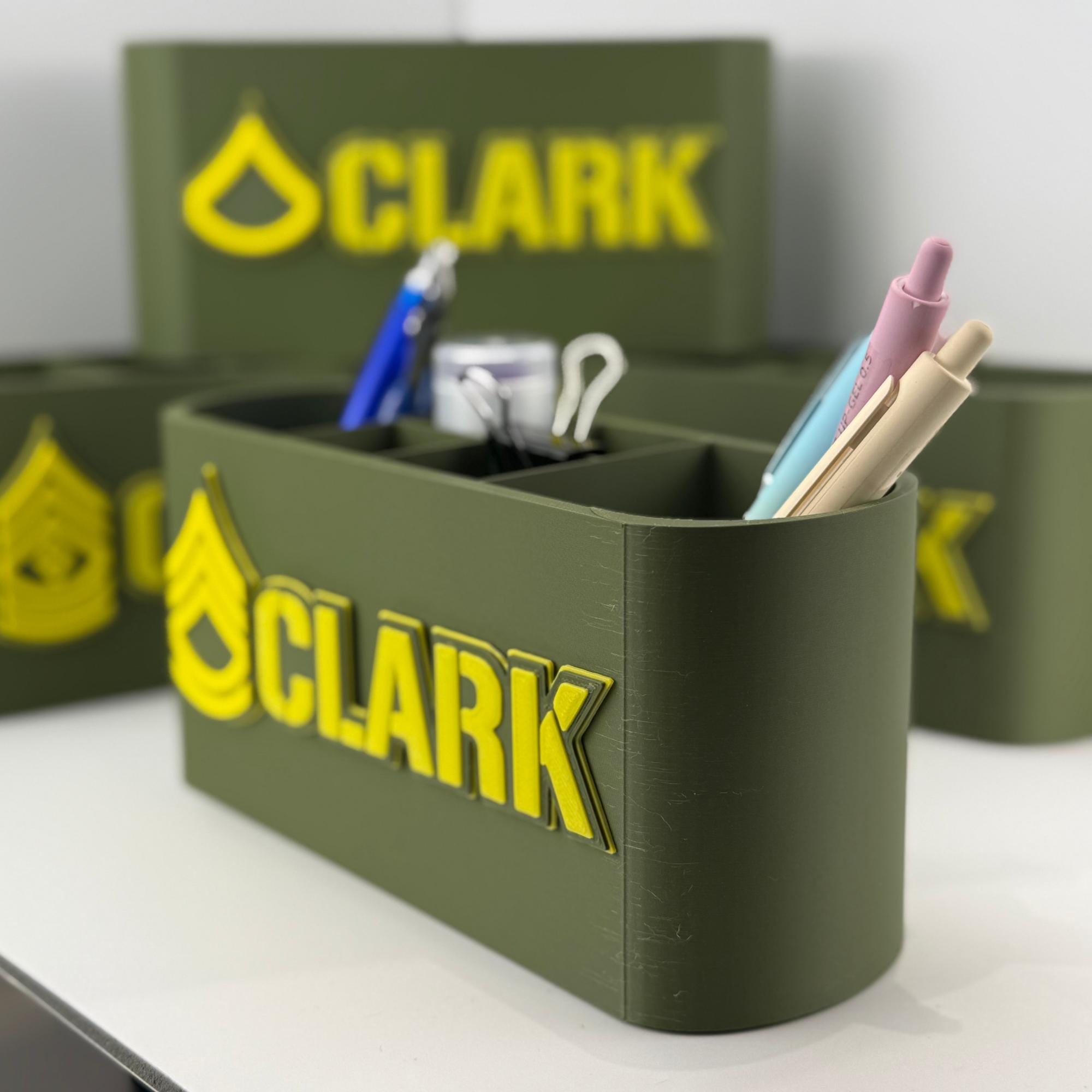 Personalized Army Sergeant First Class Desk Organizer
