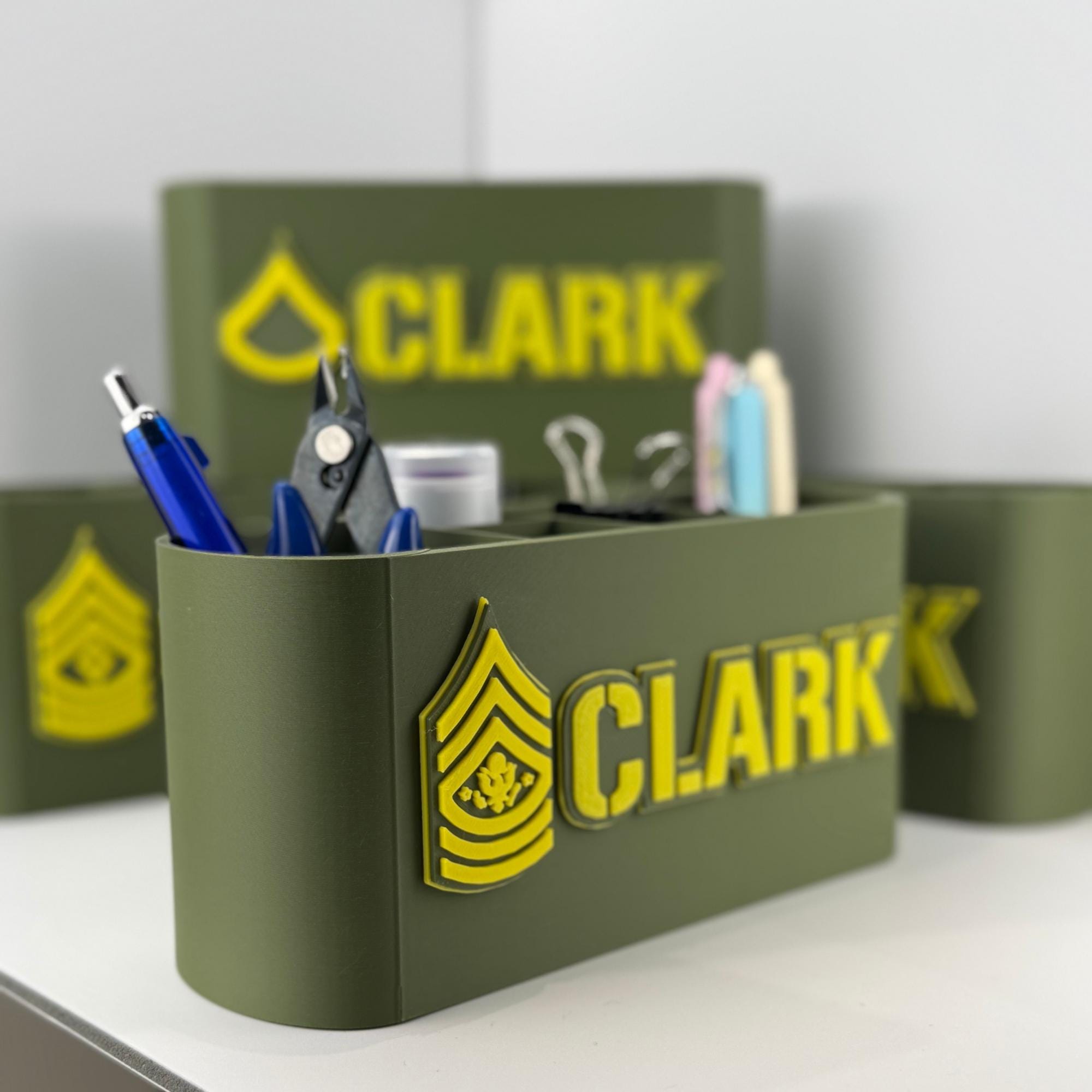 Personalized Army Sergeant Major of the Army Desk Organizer