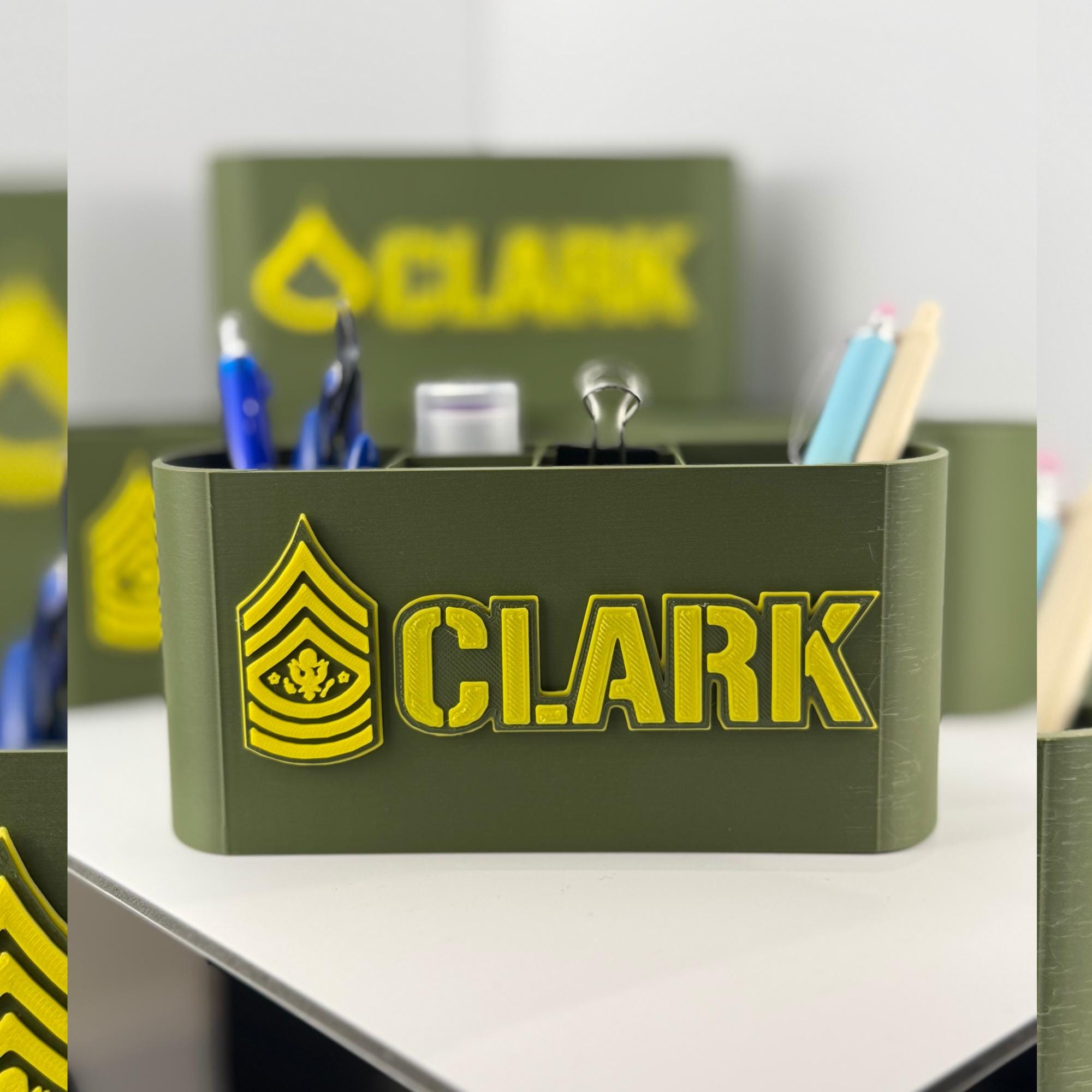Personalized Army Sergeant Major of the Army Desk Organizer
