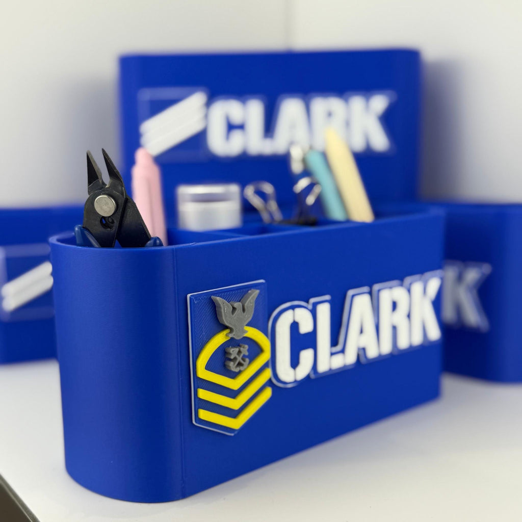 Personalized Coast Guard Chief Petty Officer Desk Organizer