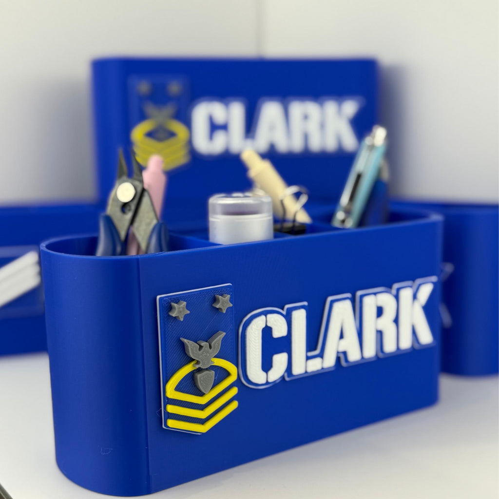Personalized Coast Guard Command Master Chief Petty Officer Desk Organizer