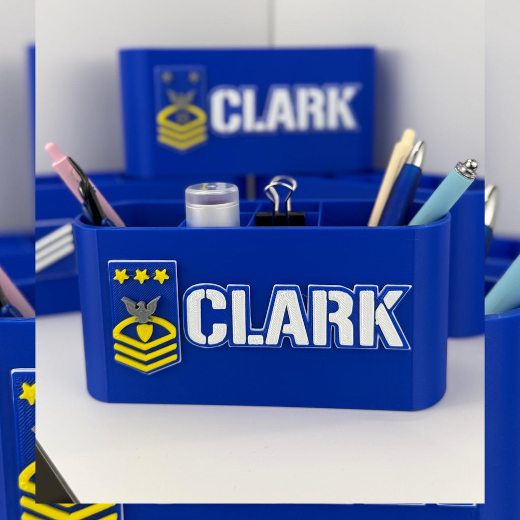 Personalized Coast Guard Master Chief Petty Officer of the Coast Guard Desk Organizer