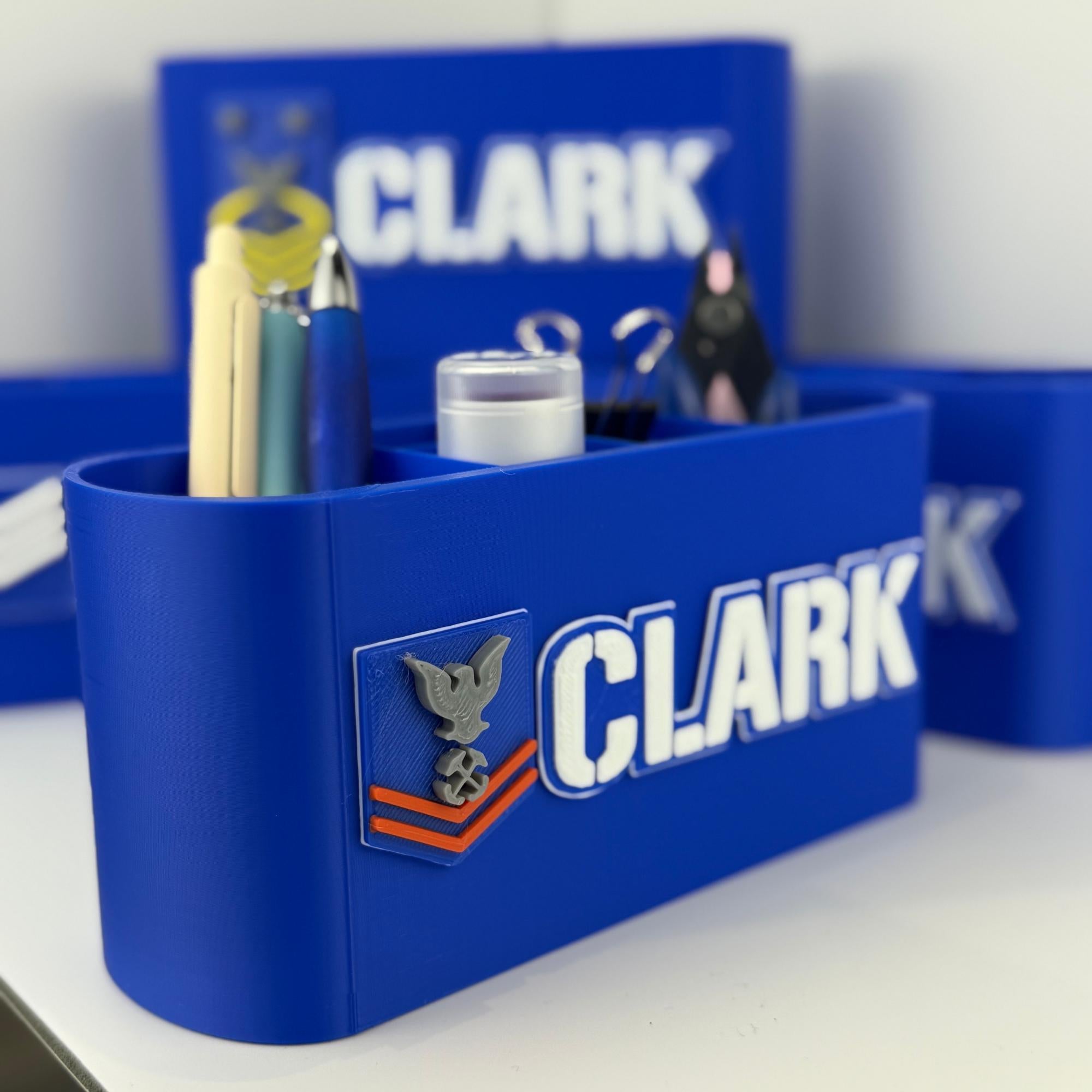Personalized Coast Guard Petty Officer Second Class Desk Organizer