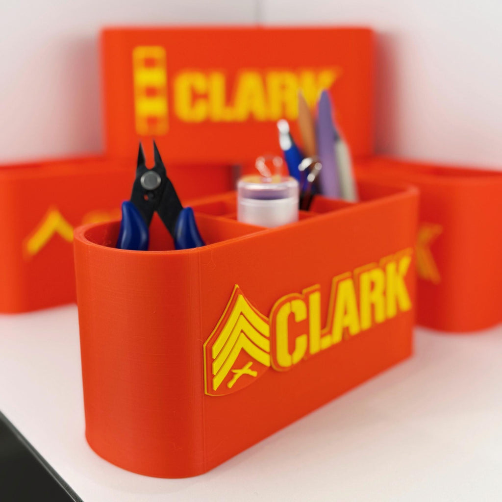 Personalized Marines Sergeant Desk Organizer