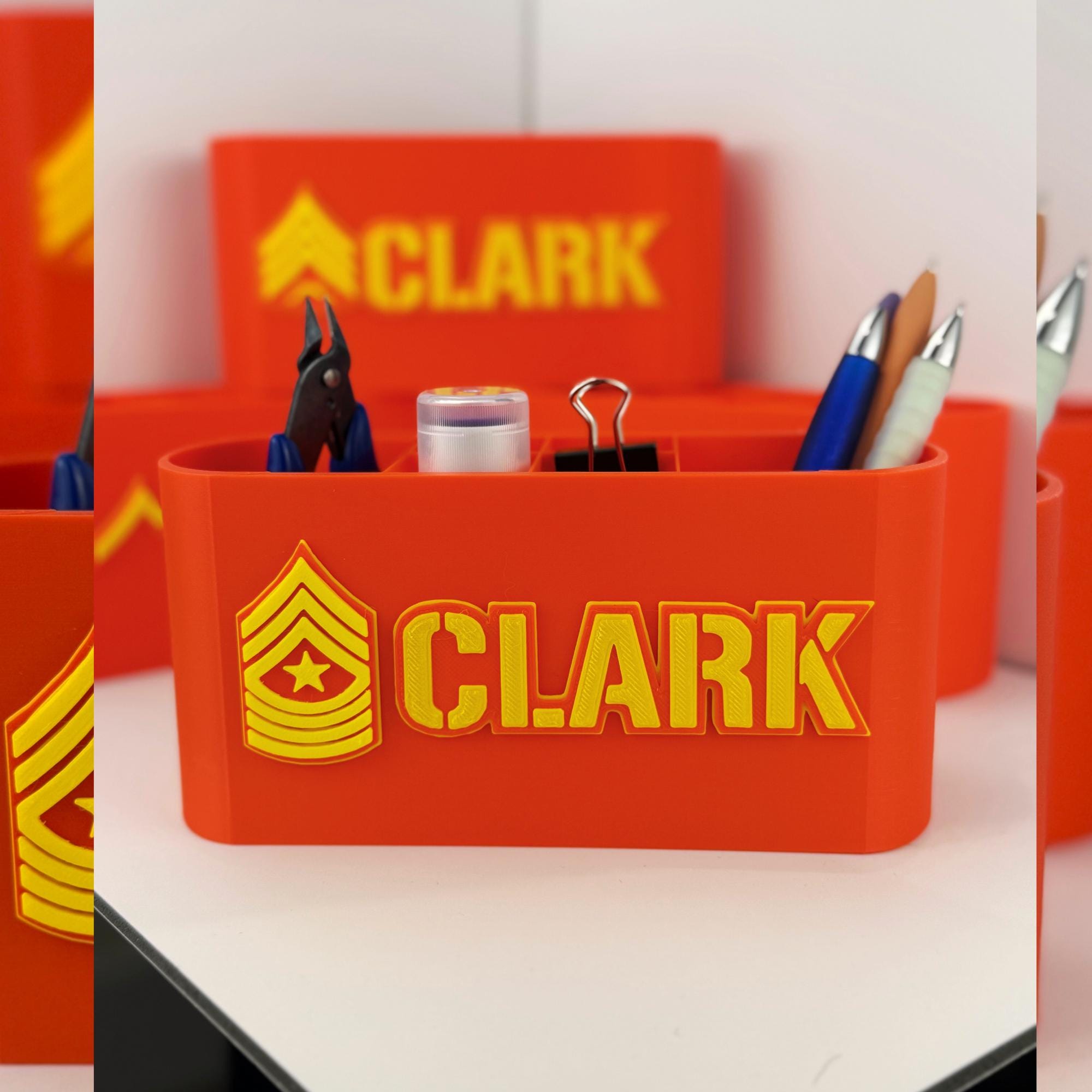 Personalized Marines Sergeant Major Desk Organizer