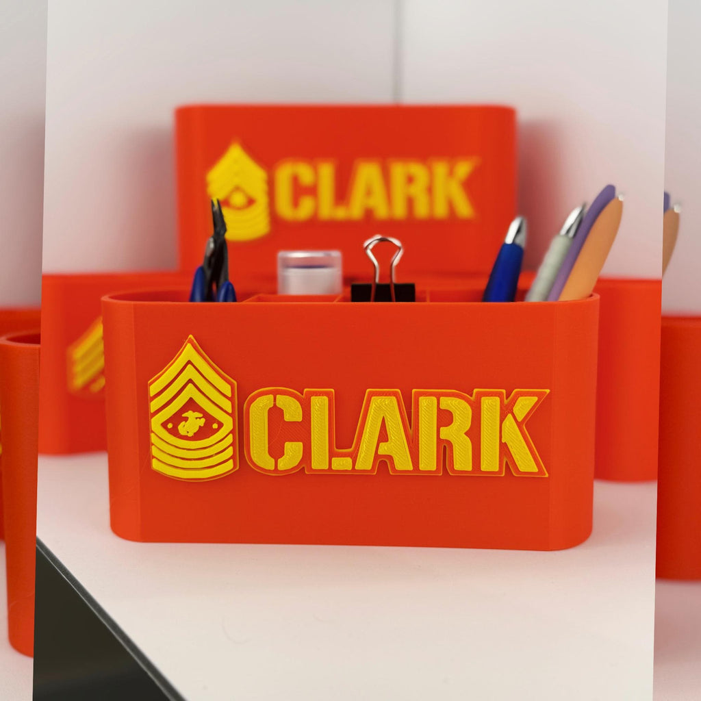 Personalized Marines Sergeant Major of the Marine Corps Desk Organizer