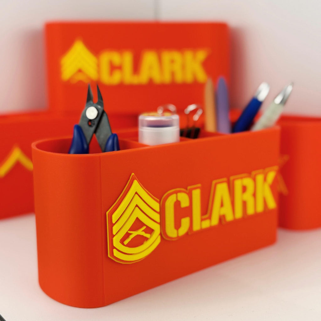 Personalized Marines Gunnery Sergeant Desk Organizer