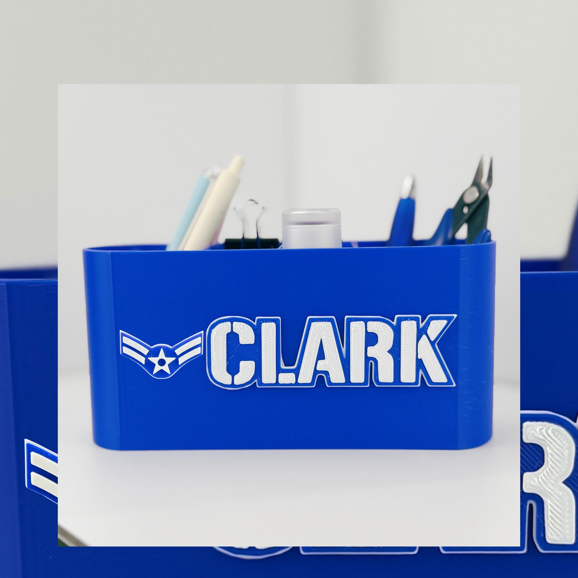Personalized Air Force Airman First Class Desk Organizer