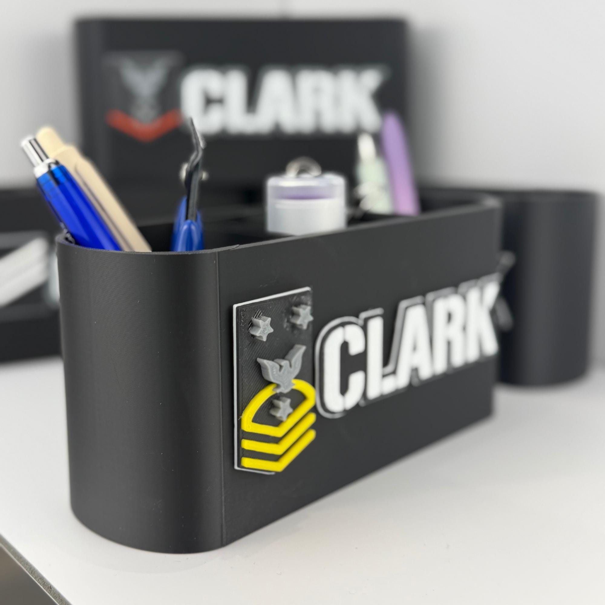 Personalized Navy Fleet Command Master Chief Petty Officer Desk Organizer