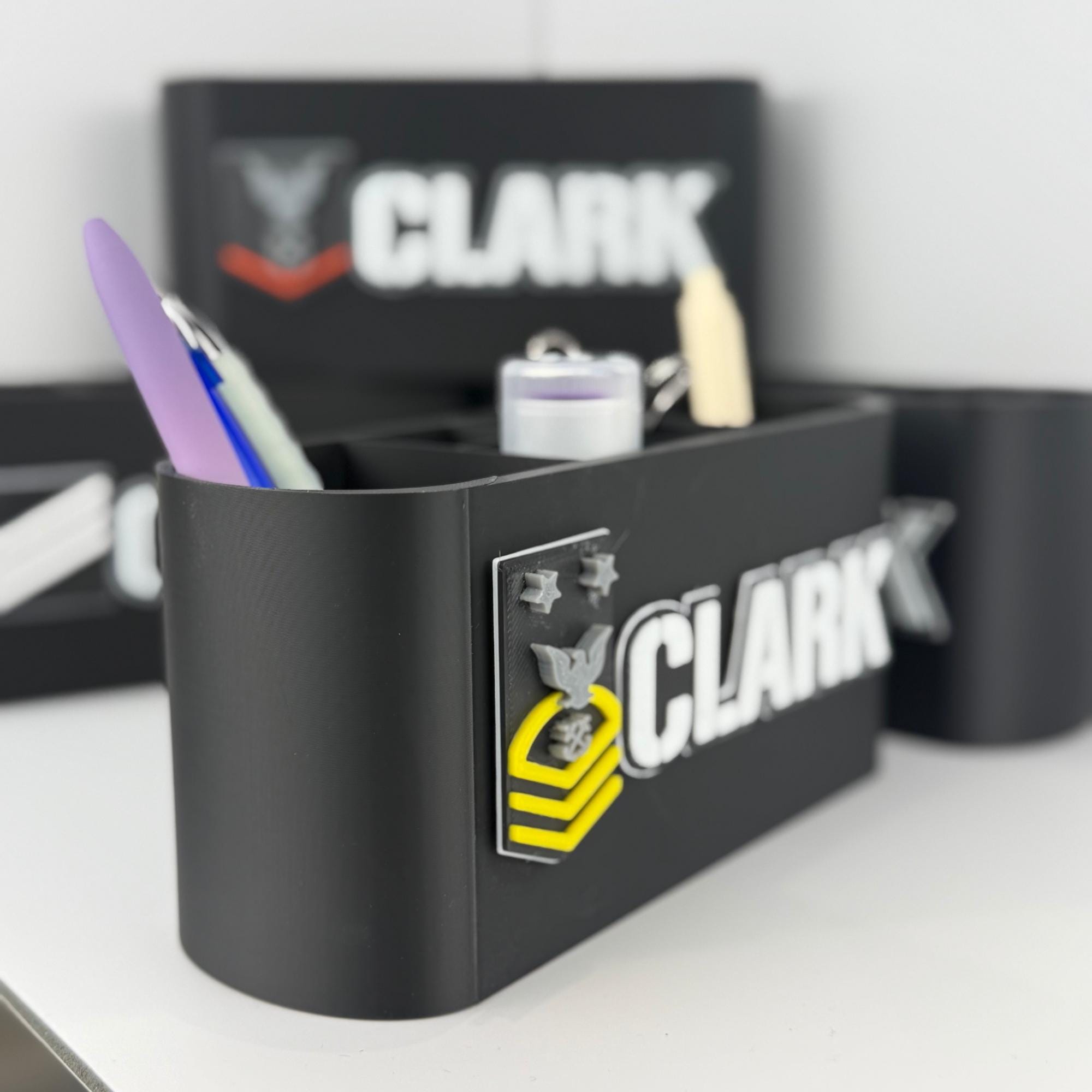 Personalized Navy Master Chief Petty Officer Desk Organizer