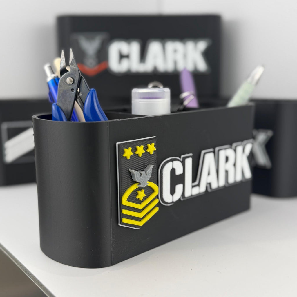 Personalized Navy Master Chief Petty Officer of the Navy Desk Organizer
