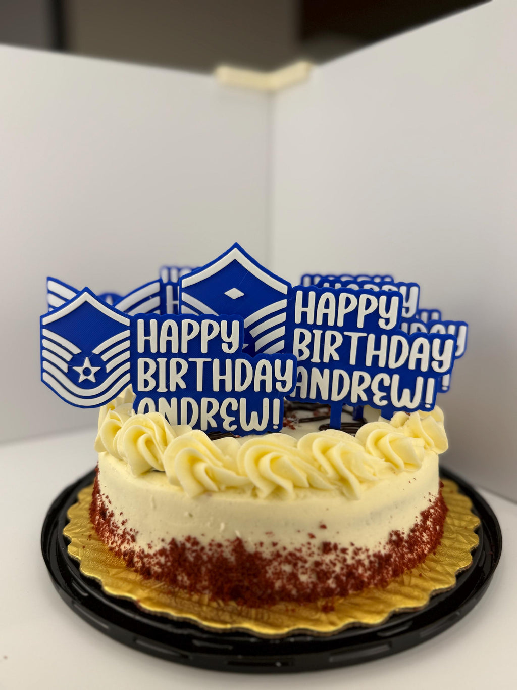 Personalized Air Force Technical Sergeant Cake Topper