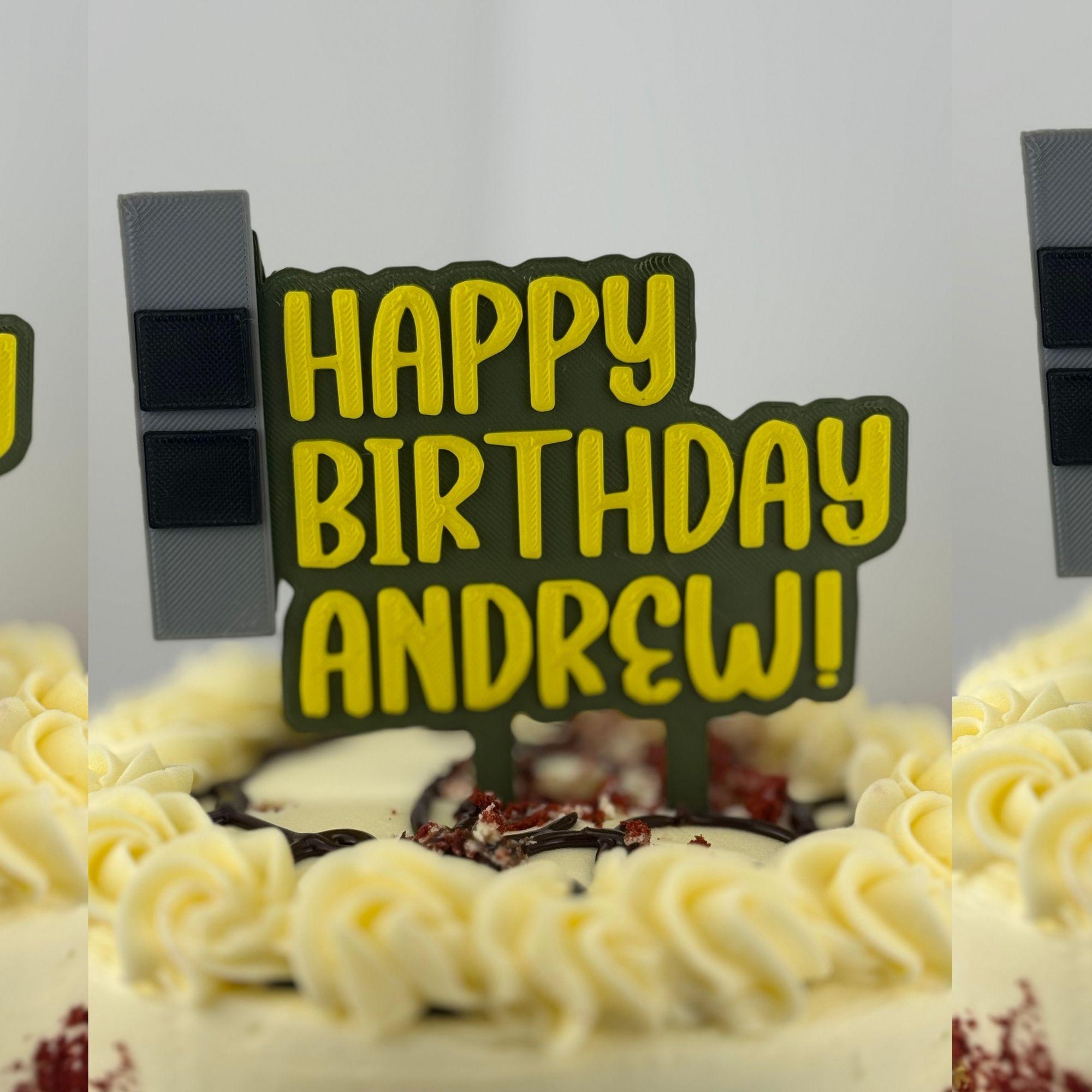 Personalized Army Chief Warrant Officer 2 Cake Topper