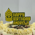 Personalized Army First Sergeant Cake Topper