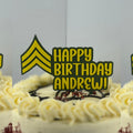 Personalized Army Sergeant Cake Topper