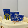 Personalized Coast Guard Master Chief Petty Officer Cake Topper