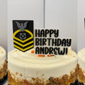Personalized Navy Master Chief Petty Officer Cake Topper