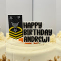 Personalized Navy Fleet Command Master Chief Petty Officer Cake Topper