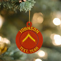 Personalized Marines Private First Class Ornament, Private First Class Ornament, Marines Promotion, PFC Ornament, USMC Rank Ornament