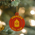 Personalized Marines Sergeant Major Ornament, Sergeant Major Ornament, Marines Promotion, SgtMaj Ornament, USMC Rank Ornament