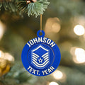 Personalized Air Force Master Sergeant Ornament, Master Sergeant Ornament, Airforce Promotion, MSgt Ornament, Airforce Rank Ornament