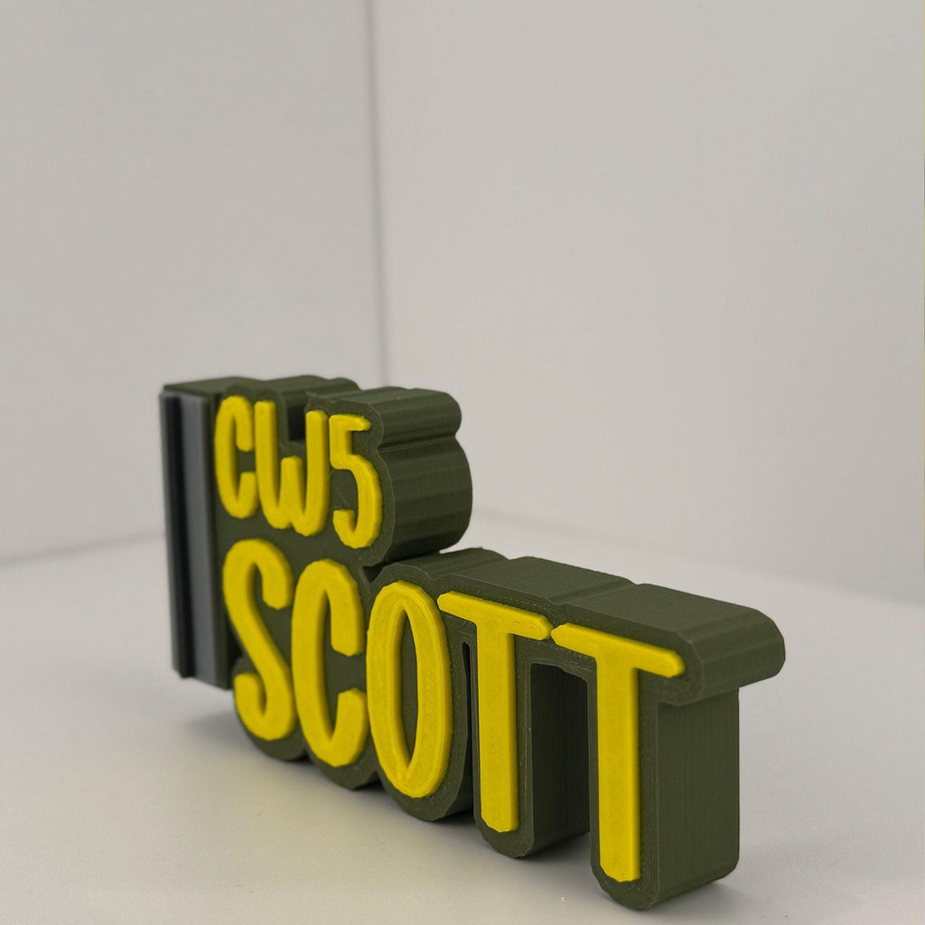 Personalized Army Chief Warrant Officer 5 Desk Name Plate