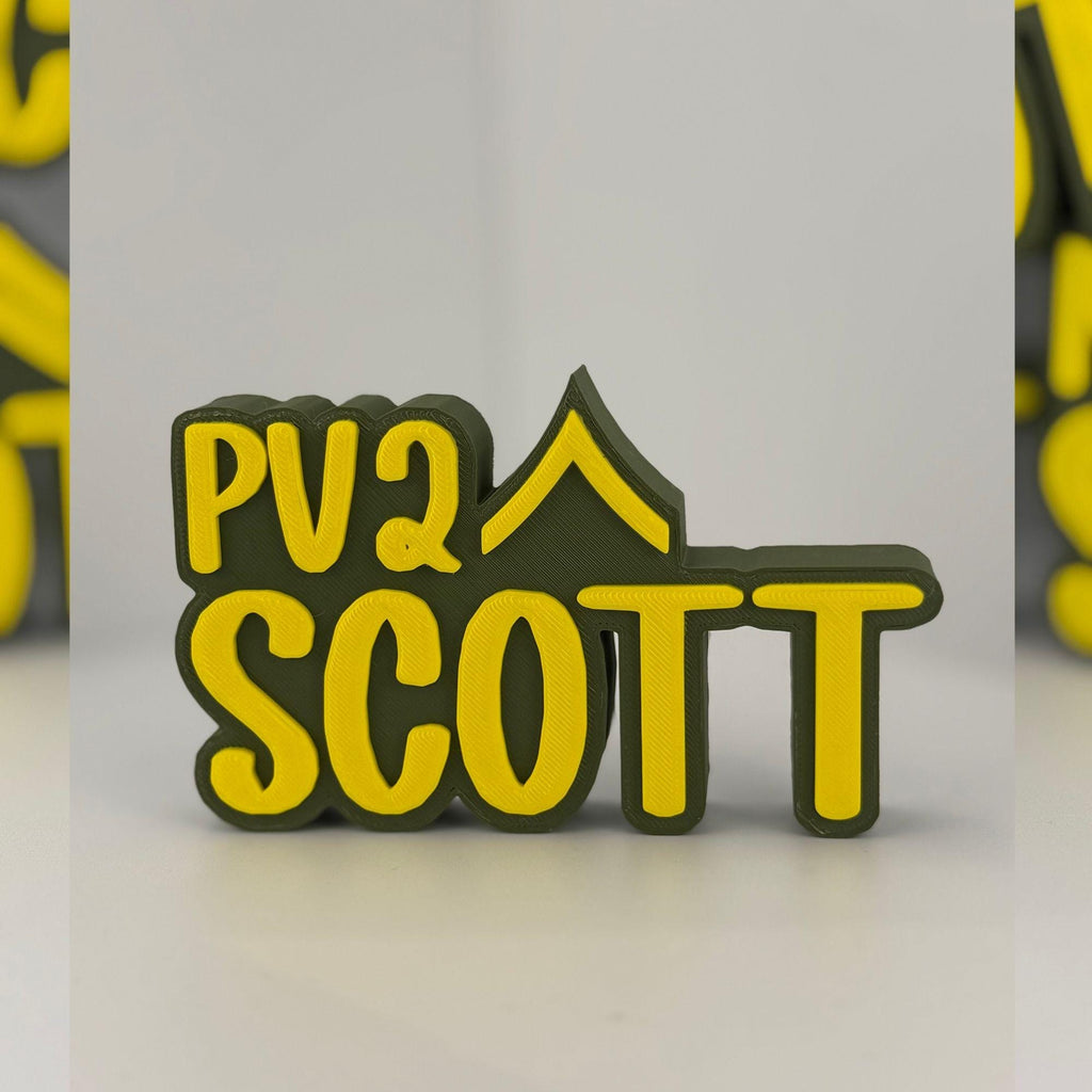 Personalized Army Private Desk Name Plate