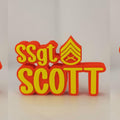 Personalized Marines Staff Sergeant Desk Name Plate